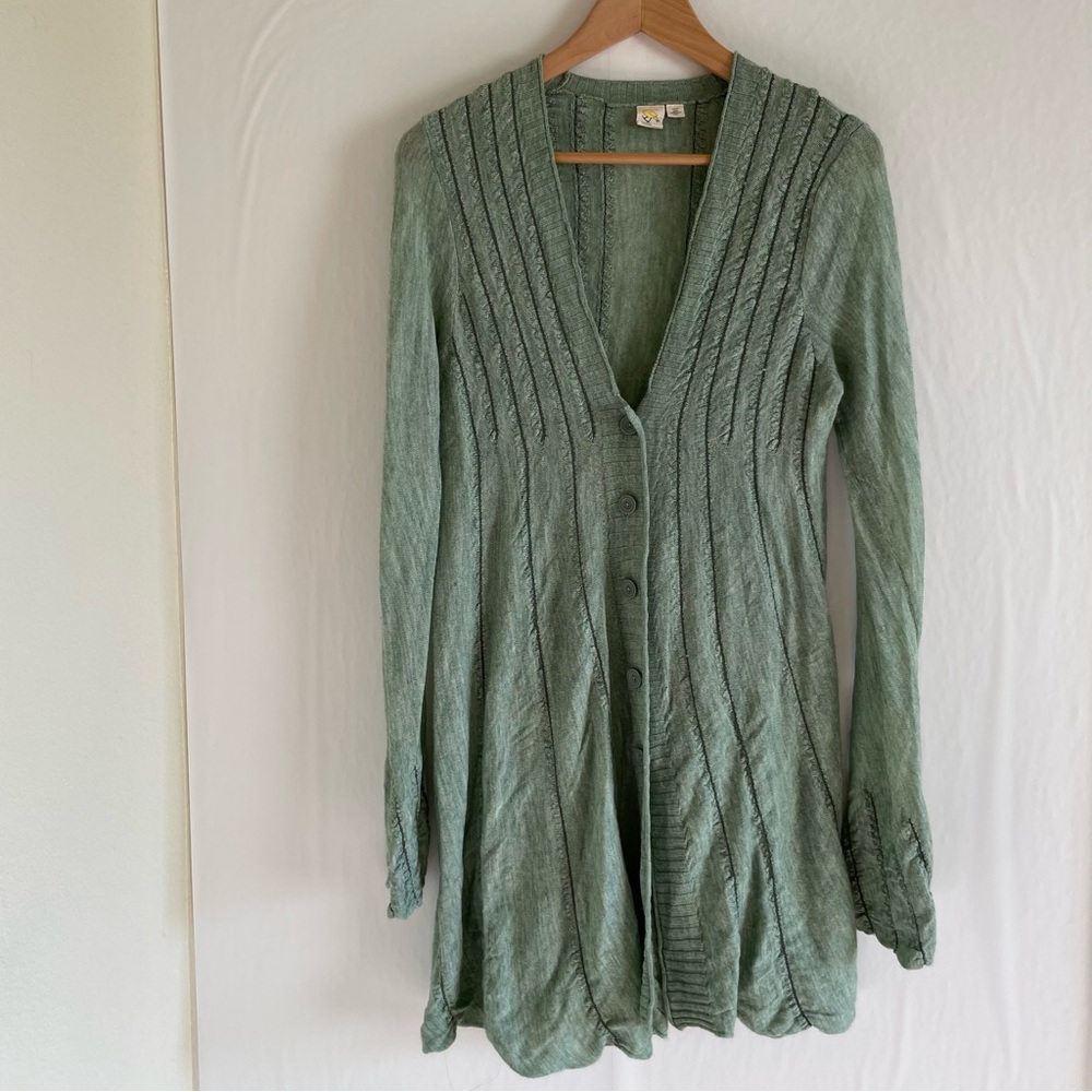 Anthropologie Green Sweater Size Medium